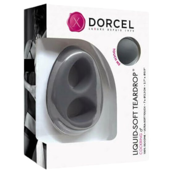 Dorcel Liquid-soft Teardrop - Penis Ring (Grey)