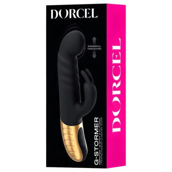 Dorcel G-stormer - Rechargeable Thrusting Clitoral Vibrator (Black)