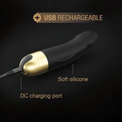   Dorcel Real Vibration S 2.0 - Rechargeable Vibrator (Black-Gold)