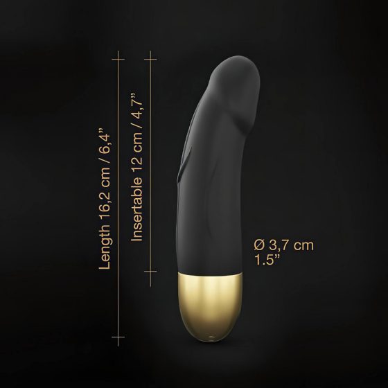 Dorcel Real Vibration S 2.0 - Rechargeable Vibrator (Black-Gold)