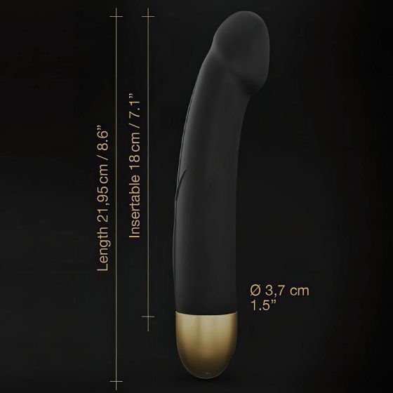 Dorcel Real Vibration M 2.0 - Rechargeable Vibrator (Black-Gold)