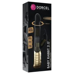   Dorcel Baby Rabbit 2.0 - Rechargeable Clitoral Vibrator (Black-Gold)