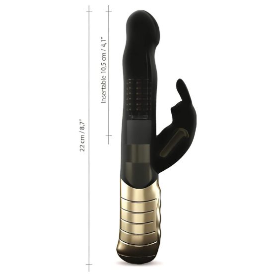 Dorcel Baby Rabbit 2.0 - Rechargeable Clitoral Vibrator (Black-Gold)