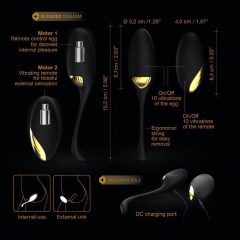   Dorcel Secret Orgasm - Rechargeable Wireless Vibrating Egg (Black)