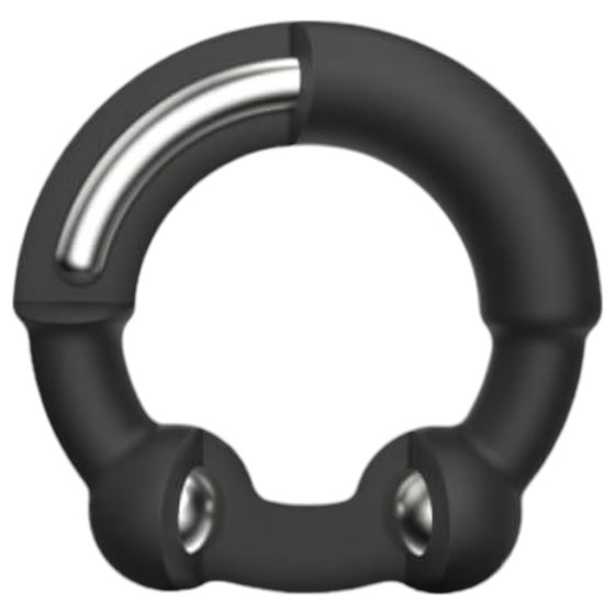 Dorcel Stronger Ring - Metal Insert Penis Ring (Black)