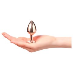   Dorcel Diamond Plug S - Aluminum Anal Dildo - Small (Rose Gold)