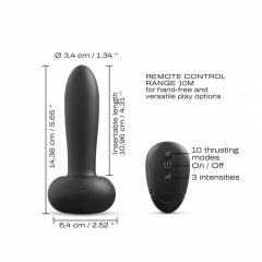   Dorcel Deep Thrust - Rechargeable Radio Shot Vibrator (black)