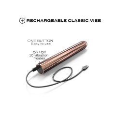   Dorcel Pink Lady 2.0 - Rechargeable Stick Vibrator (Rose Gold)