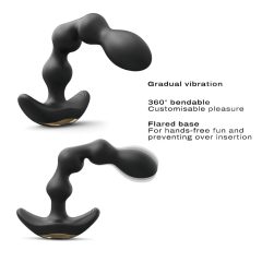   Dorcel Flexi Balls - Rechargeable, Wireless Anal Vibrator (Black)