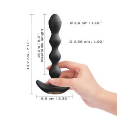   Dorcel Flexi Balls - Rechargeable, Wireless Anal Vibrator (Black)