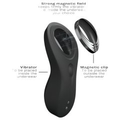   Dorcel Discreet Vibe + - Rechargeable, Wireless Clitoris Vibrator (Black)