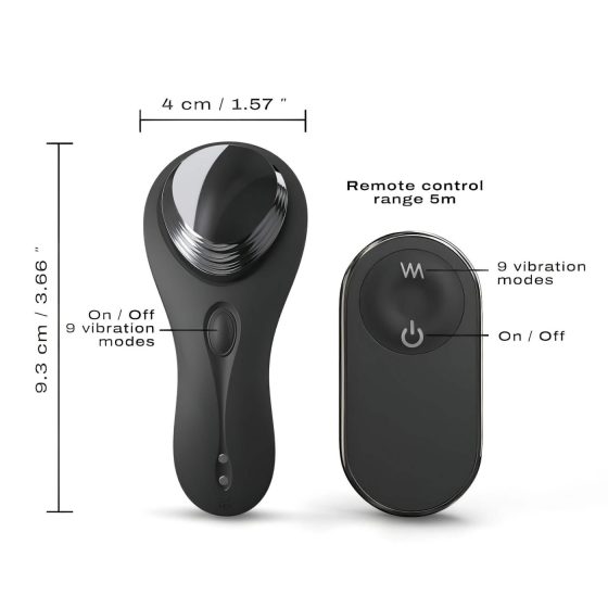 Dorcel Discreet Vibe + - Rechargeable, Wireless Clitoris Vibrator (Black)