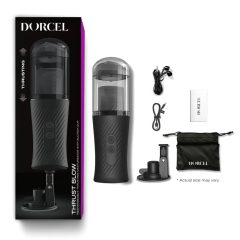   Dorcel Thrust Blow - Rechargeable Standalone Thrusting Masturbator (Black)