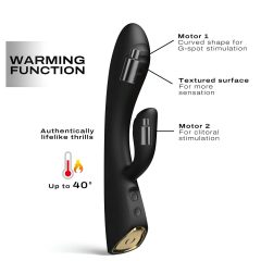 Dorcel Flexi Rabbit - Warming Clitoral Vibrator (Black)