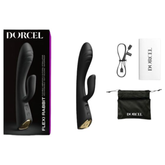 Dorcel Flexi Rabbit - Warming Clitoral Vibrator (Black)