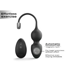   Dorcel Love Balls - Rechargeable, Wireless Magnetic Kegel Balls Duo (Black)