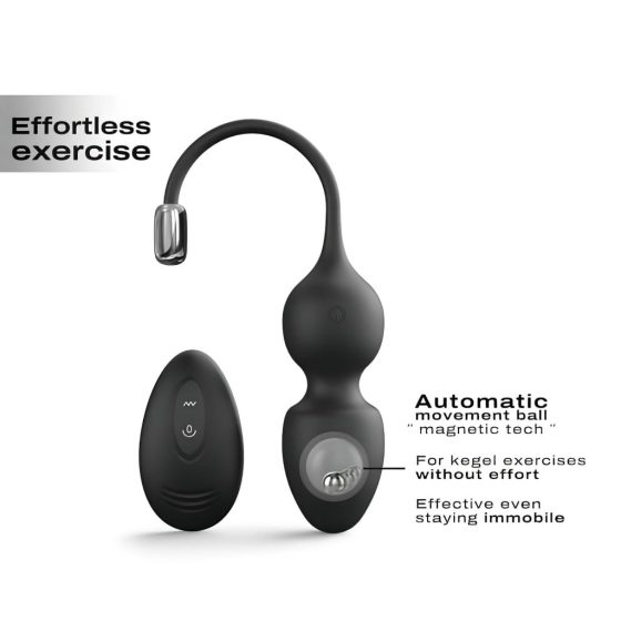 Dorcel Love Balls - Rechargeable, Wireless Magnetic Kegel Balls Duo (Black)