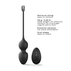   Dorcel Love Balls - Rechargeable, Wireless Magnetic Kegel Balls Duo (Black)