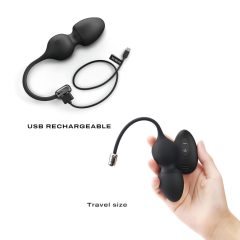   Dorcel Love Balls - Rechargeable, Wireless Magnetic Kegel Balls Duo (Black)