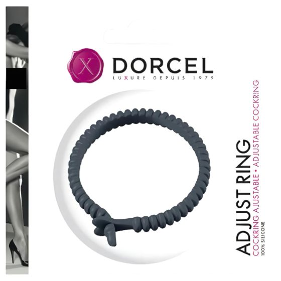 Dorcel - Adjustable Silicone Cock Ring (Grey)