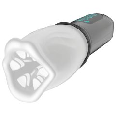 Rotating Mouth Masturbator (White-Black)