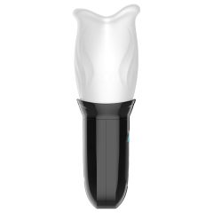 Rotating Mouth Masturbator (White-Black)