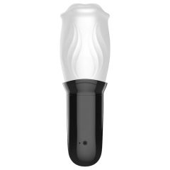 Rotating Mouth Masturbator (White-Black)