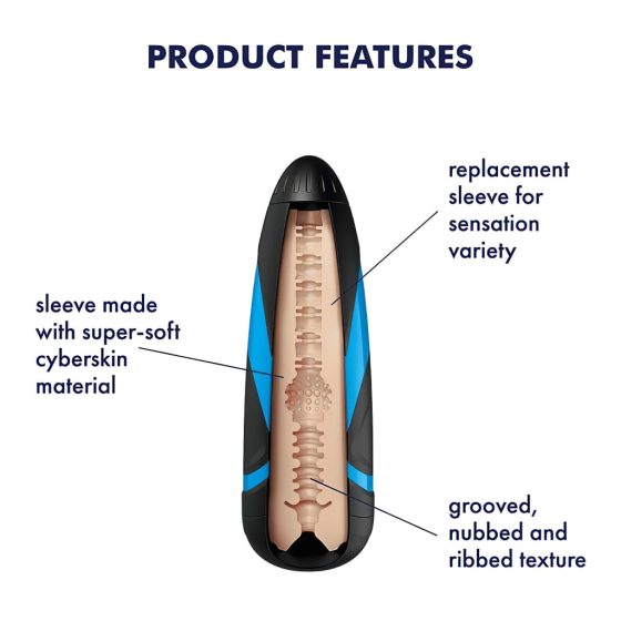 Satisfyer Sleeve Tri Delights - Masturbation Sleeve