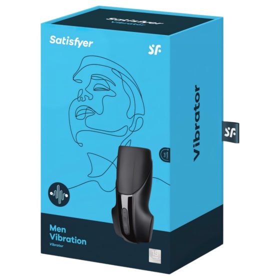 Satisfyer Men Vibrator - Rechargeable (Black)