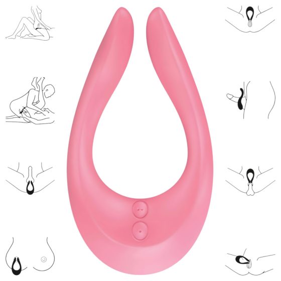 Satisfyer Endless Joy - Rechargeable Couples Vibrator (Pink)