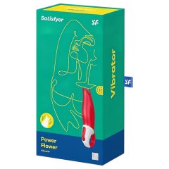   Satisfyer Power Flower - rechargeable, waterproof vibrator (red)