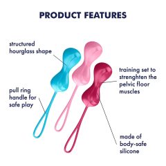 Satisfyer Power Balls - Moving Ball Duo Kegel Set (3 Pieces)