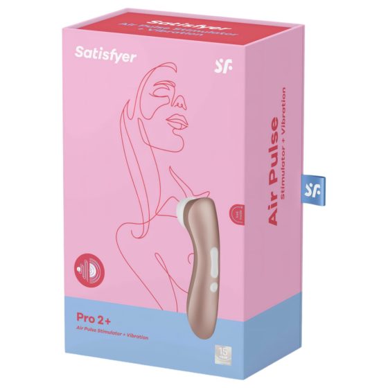 Satisfyer Pro 2+ - Rechargeable Clitoral Vibrator (Brown)