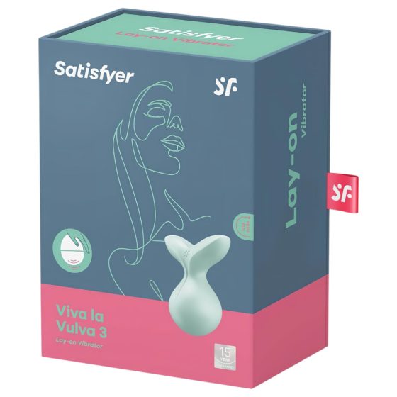 Satisfyer Viva la Vulva 3 - Rechargeable, Waterproof Clitoral Vibrator (Mint)