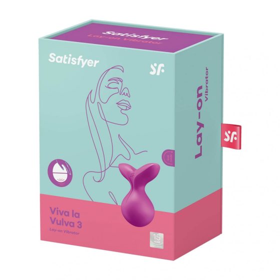 Satisfyer Viva la Vulva 3 - Rechargeable, Waterproof Clitoral Vibrator (Purple)