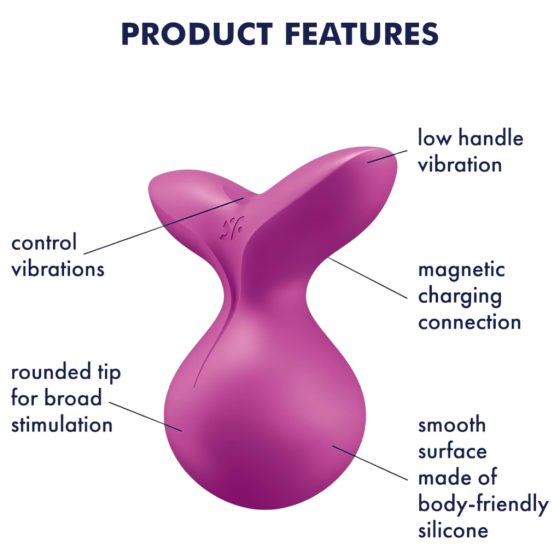 Satisfyer Viva la Vulva 3 - Rechargeable, Waterproof Clitoral Vibrator (Purple)