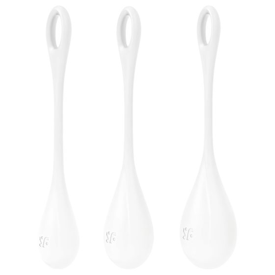 Satisfyer Yoni Power 1 - Kegel Ball Set - White (3 Pieces)