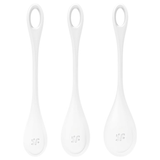 Satisfyer Yoni Power 1 - Kegel Ball Set - White (3 Pieces)