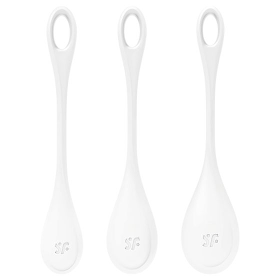 Satisfyer Yoni Power 1 - Kegel Ball Set - White (3 Pieces)