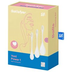 Satisfyer Yoni Power 1 - Kegel Ball Set - White (3 Pieces)