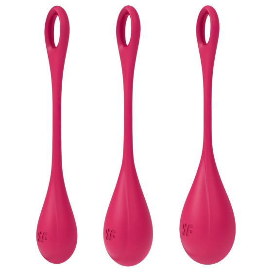 Satisfyer Yoni Power 1 - Kegel Ball Set - Red (3-Piece)