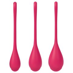 Satisfyer Yoni Power 1 - Geisha Ball Set - Red (3-piece)