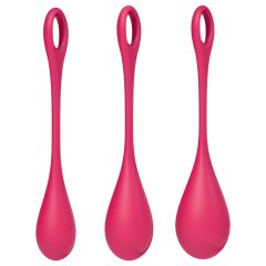 Satisfyer Yoni Power 1 - Kegel Ball Set - Red (3-Piece)