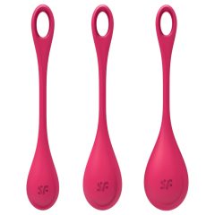 Satisfyer Yoni Power 1 - Kegel Ball Set - Red (3-Piece)