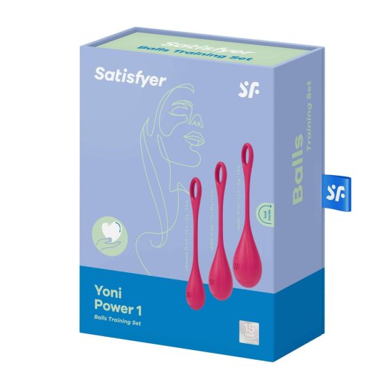 Satisfyer Yoni Power 1 - Kegel Ball Set - Red (3-Piece)