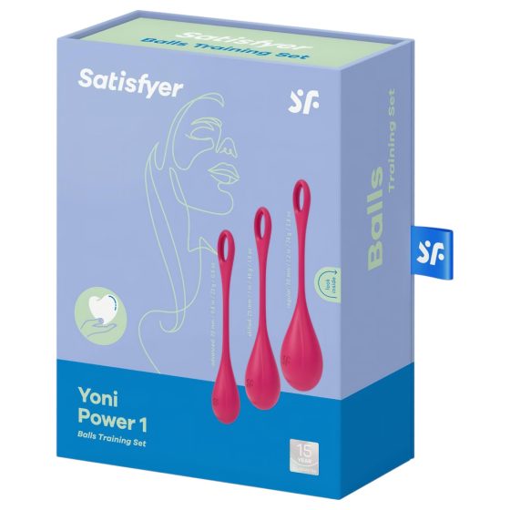 Satisfyer Yoni Power 1 - Kegel Ball Set - Red (3-Piece)