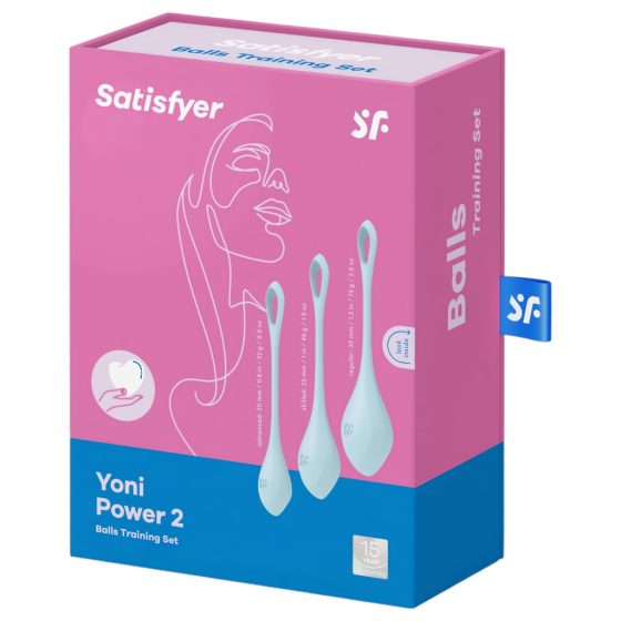 Satisfyer Yoni Power 2 - Blue Kegel Balls Set (3-Piece)