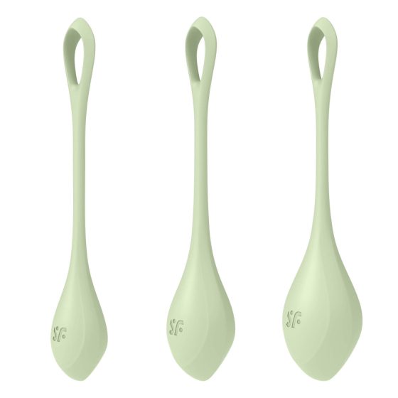 Satisfyer Yoni Power 2 - Geisha Balls Set - Green (3-piece)