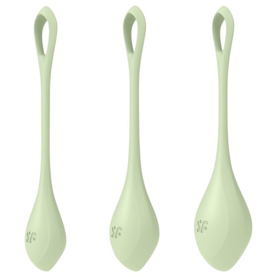 Satisfyer Yoni Power 2 - Geisha Balls Set - Green (3-piece)