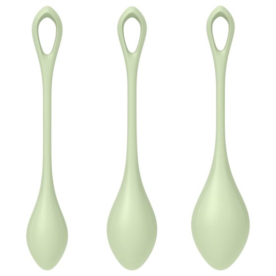 Satisfyer Yoni Power 2 - Geisha Balls Set - Green (3-piece)